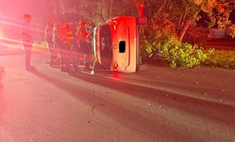 Rollover Crash with Entrapment Handled by Andover Fire Rescue