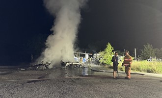 Camper Fire Under Investigation in Colchester