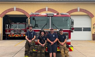 Exeter Crews Respond on Automatic Aid to Working Structure Fire in Amity Township