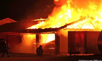 Firefighters Rapidly Contain Working Storage Unit Fire with Aggressive Initial Attack at Broad Top Mountain Road Intersection
