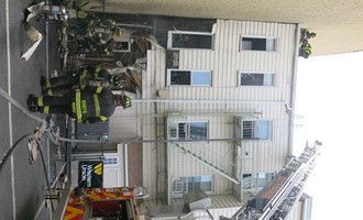 North Hudson Firefighters Check for Hot Spots After Union City Fire