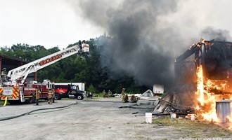 Downed Power Line Causes Fire at Vacant Henniker Lumber Mill
