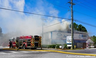 South Walton Firefighters Battle Two-Alarm Commercial Fire