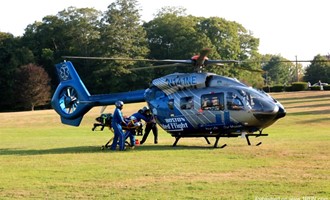 Construction Site Rescue in Ashaway – Patient Airlifted by Boston MedFlight