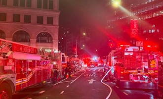 FDNY Battles Fire on MTA Work Train at Astor Place Station