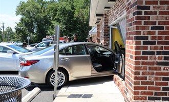 Vehicle Drives into Building in Cherry Hill