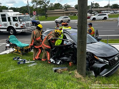 MVC with extrication for Palm Harbor Fire Rescue