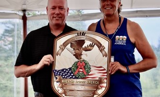 Wreaths Across America Presents the Chief Janine Roberts’ Leadership Award to Ofc. Kevin Haley of Portland, Maine