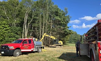 Unity Crews Responded to Kanto Road Brush Fire