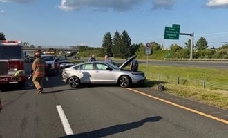 Firefighters Handled I-91 Rollover Response