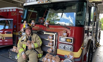 Big Bear Hugs: Rotary of Lake Mary Donates "Trauma Teddy Bears" to Seminole County Fire to Distribute to Children