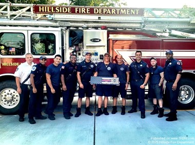 Hillside Fire Department Honors Firefighter Gregory Donofrio on Retirement After 25 Years