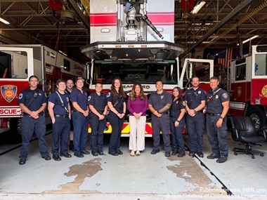 Cranford Fire Department Welcomed Jen Burns