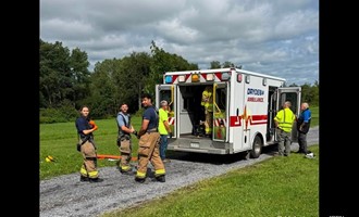 Cayuga Heights Firefighters Assist at Dryden Crash