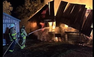 Aurelius Engine 1 Responds RIC to Scipio Barn Fire