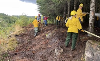 Hardwick Firefighters Tackle Challenging Wildland Fire