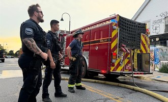 Burlington Fire Department Assists Police During Pearl Street Incident