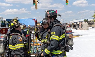 Engine 344 and Tower Ladder 345 Assisted at Tanker Spill