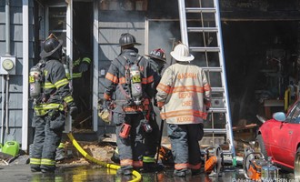 Nashua Firefighters Knock Down Garage Fire