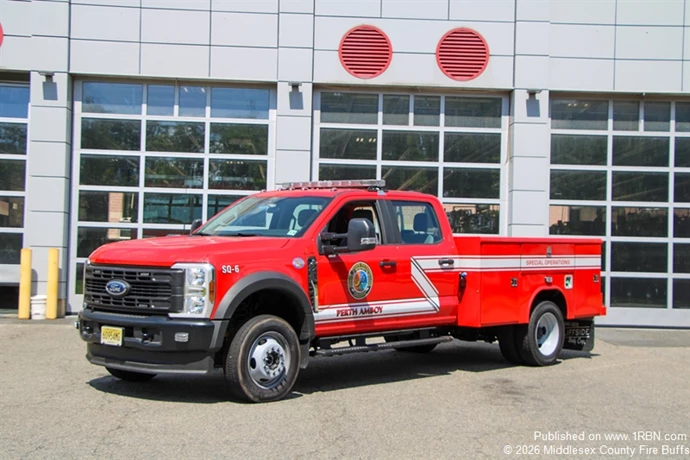 Perth Amboy Squad 6 a 2026 Ford F-450 / Reading Utility Body