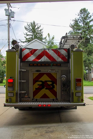 Patterson Heights Engine 33. 2000 E-One Cyclone 1750/500 Ex Avenel Fire Company in New Jersey.