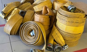 Boothbay Harbor Fire Department Donates Nearly 3,000 Feet of Hose to Mars Hill Firefighters
