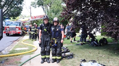 Audubon Capt. Bob Ciccone and son, FF Brendon Ciccone
