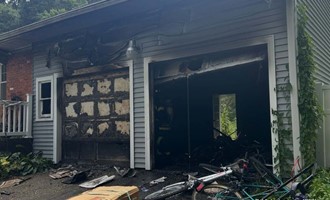 Garage Fire Contained in Rapid Knockdown on Initial Alarm Response