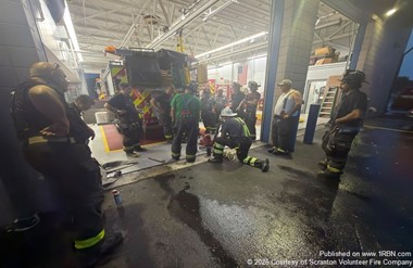 Scranton Firefighters Adapted Training With Portable Master Stream Drill