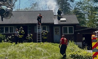 Ladder 1 on the Job: Weston Crews Assist at 2nd Alarm in Wayland
