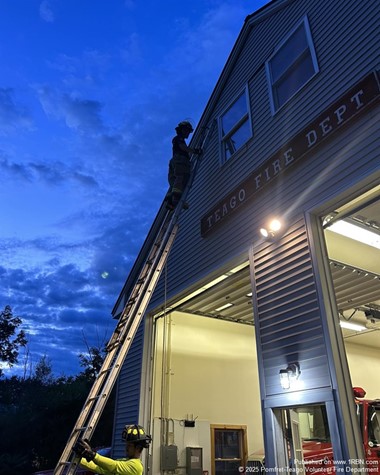 Pomfret-Teago Firefighters Trained on Ladder Operations