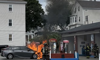 Car Fire in Fall River