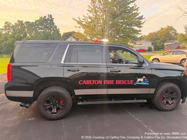 Carlton Fire Company Added New Command Vehicle to Fleet