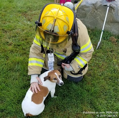 Oxford FIRE-EMS FF Belanger & "Fin"