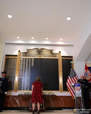 Names Added to FDNY World Trade Center Memorial Wall