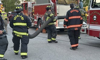 Rockport and Rockland crews hold joint training session