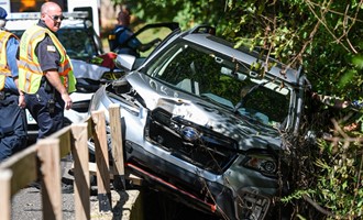Single-Vehicle Crash Become Rescue on Lightcap Rd