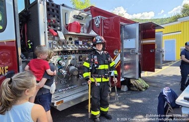 Bartlett Firefighters Participate in Touch-A-Truck at Story Land