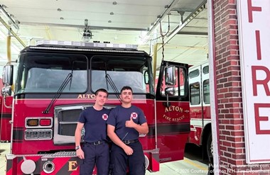 Alton Fire Welcomes Alex and Aidan to the Department