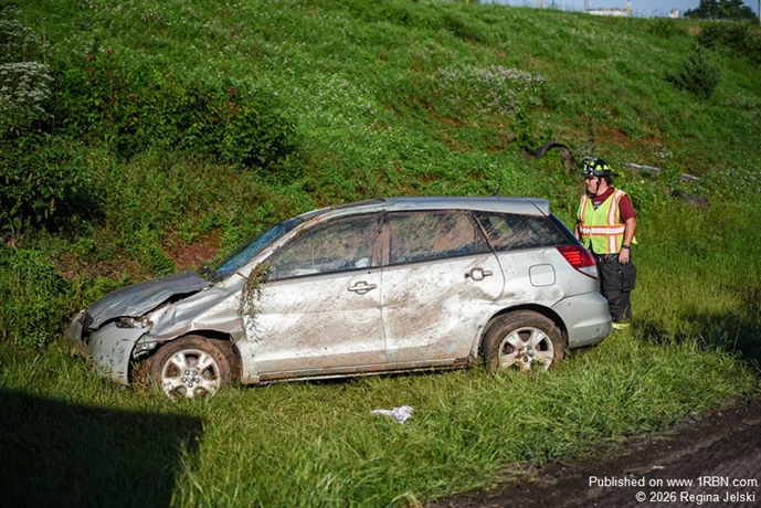 Rollover accident with ejection