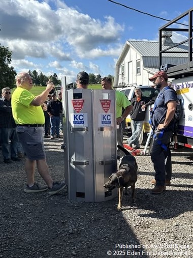 Eden emergency crews conduct grain bin rescue training