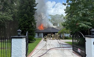 Seminole County Fire Department Honors City of Winter Springs Parks & Recreation Employees Who Helped Rescue 
Two Dogs from a Residential Fire