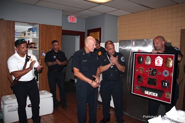 First Battalion Chief Al Salveson retirement