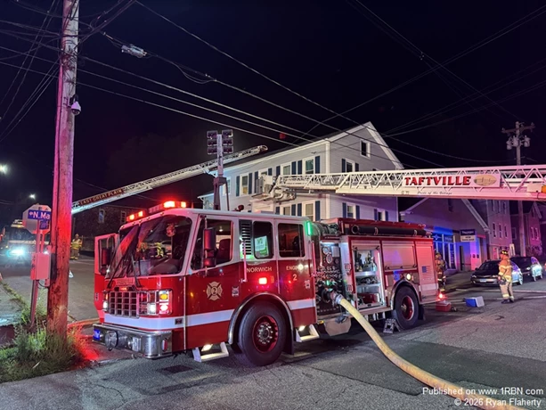 Engine 2 stretched a line through the front door and held the fire to one room.