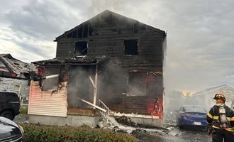 Little Compton crews assist Tiverton in Blaisdell Avenue fire