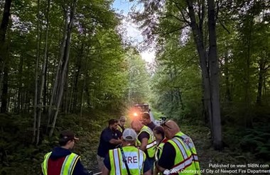 Newport Fire Conducts Rescue Training on Beebe Spur