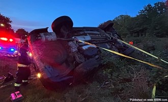 One Transported After Route 8 Vehicle Fire