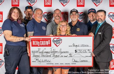 North Conway Firefighters Receive Donation for New Equipment