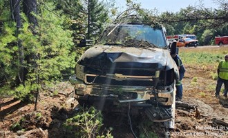 Crews Rescue Driver and Dog After I-93 Crash