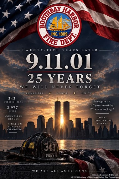 Boothbay Harbor Fire Department Marked 25 Years Since 9/11